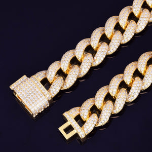 Iced Out 23mm Heavy Miami Cuban Link Necklace