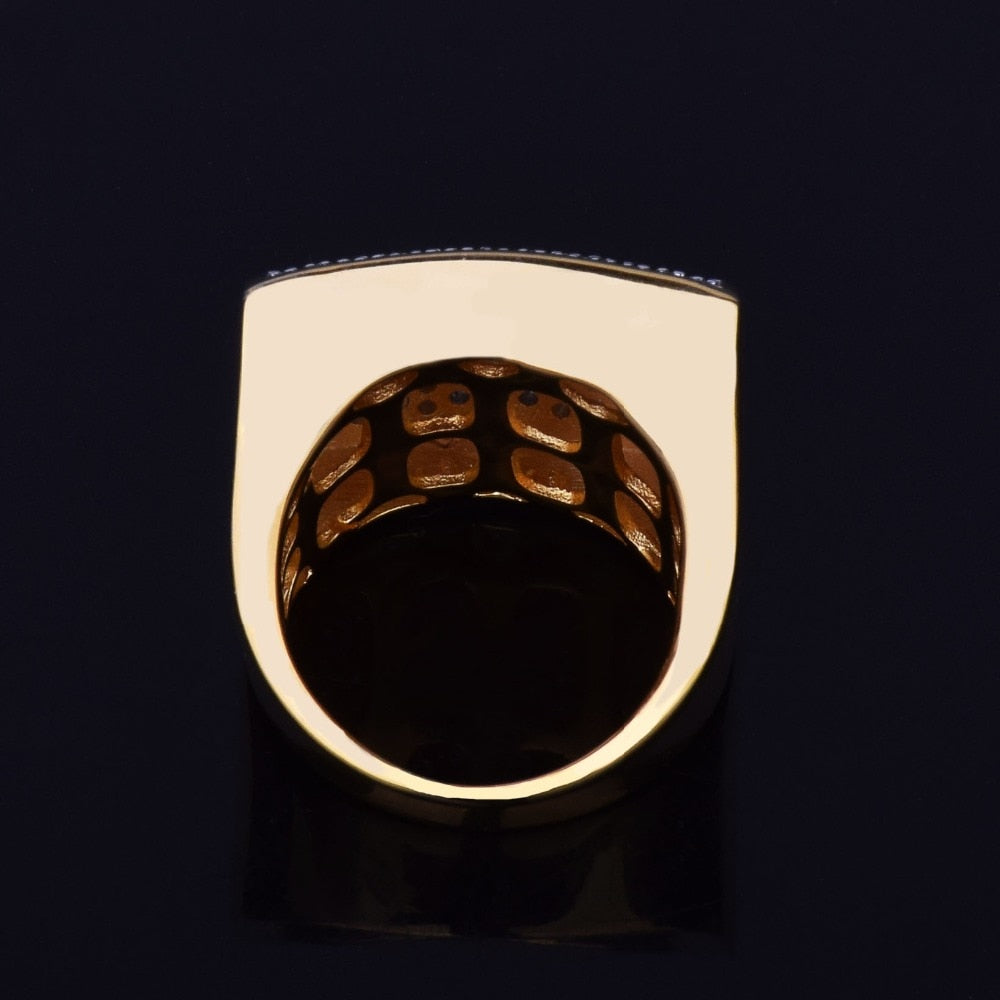 Iced Out Square Box Ring