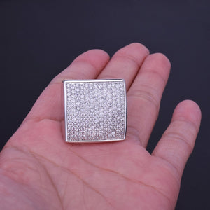 Iced Out Square Box Ring