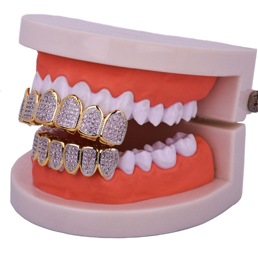 Iced Out Royalty Grillz arriba y abajo