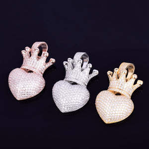 Crown Heart Pendant