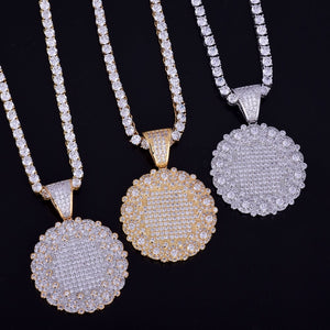 Iced Out Cluster Medallion