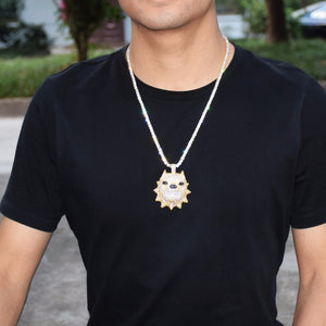 Iced Out Dog Head Pendant