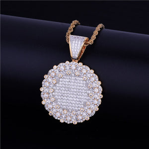 Iced Out Cluster Medallion