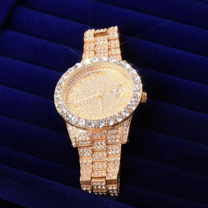 Reloj de lujo redondo helado