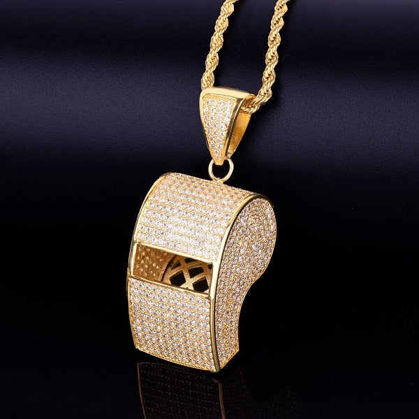 Iced Out Whistle Pendant
