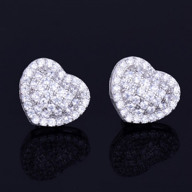 14MM Heart-Shaped Women Earrings