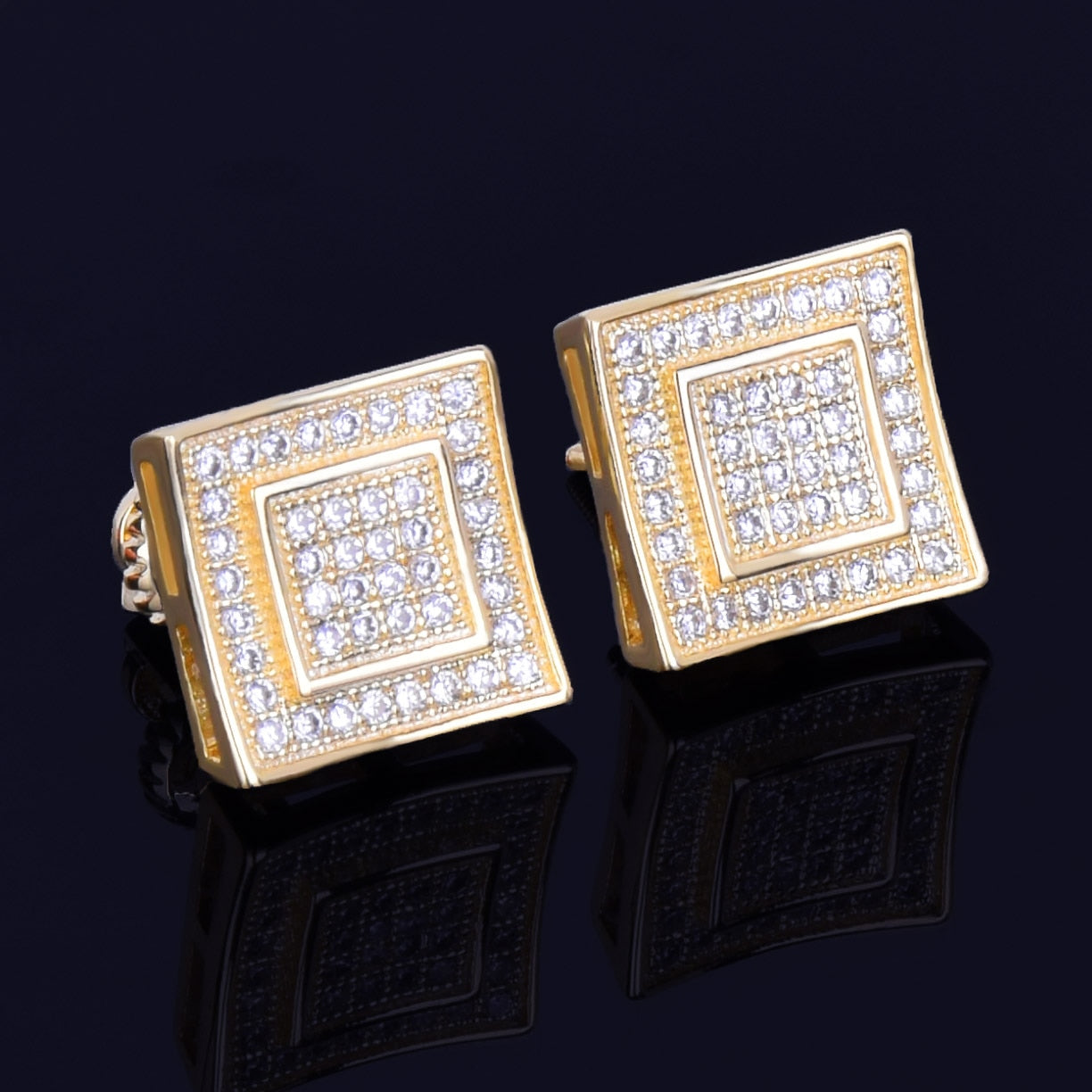 11MM Square Stud Earring