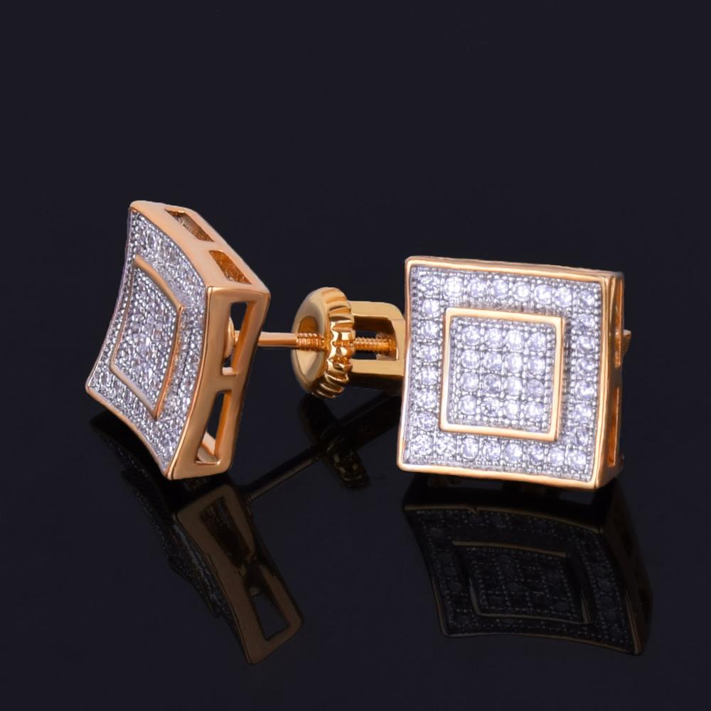 11MM Square Stud Earring