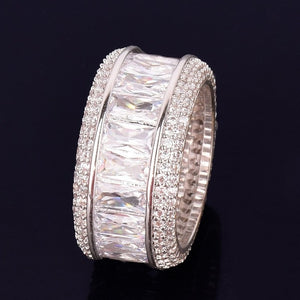 Iced Out Baguette 1 Row Ring