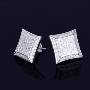 15MM Big Square Stud Screw Back Earrings