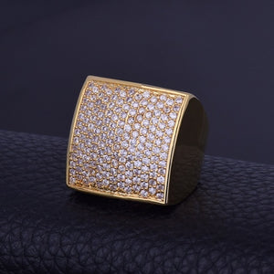 Iced Out Square Box Ring