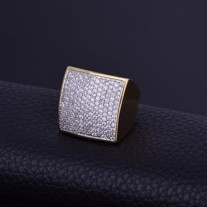 Iced Out Square Box Ring