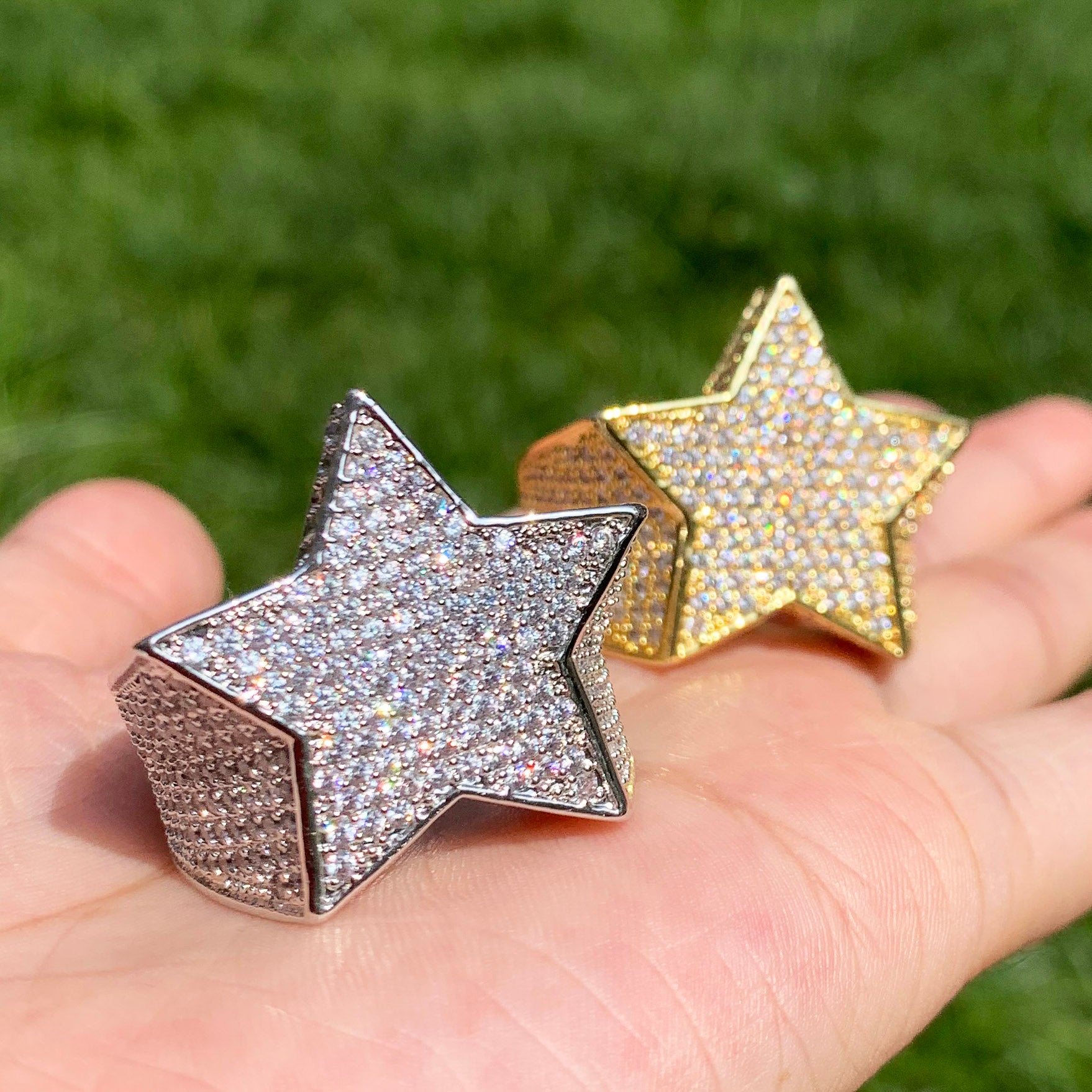 Iced Out Star Ring