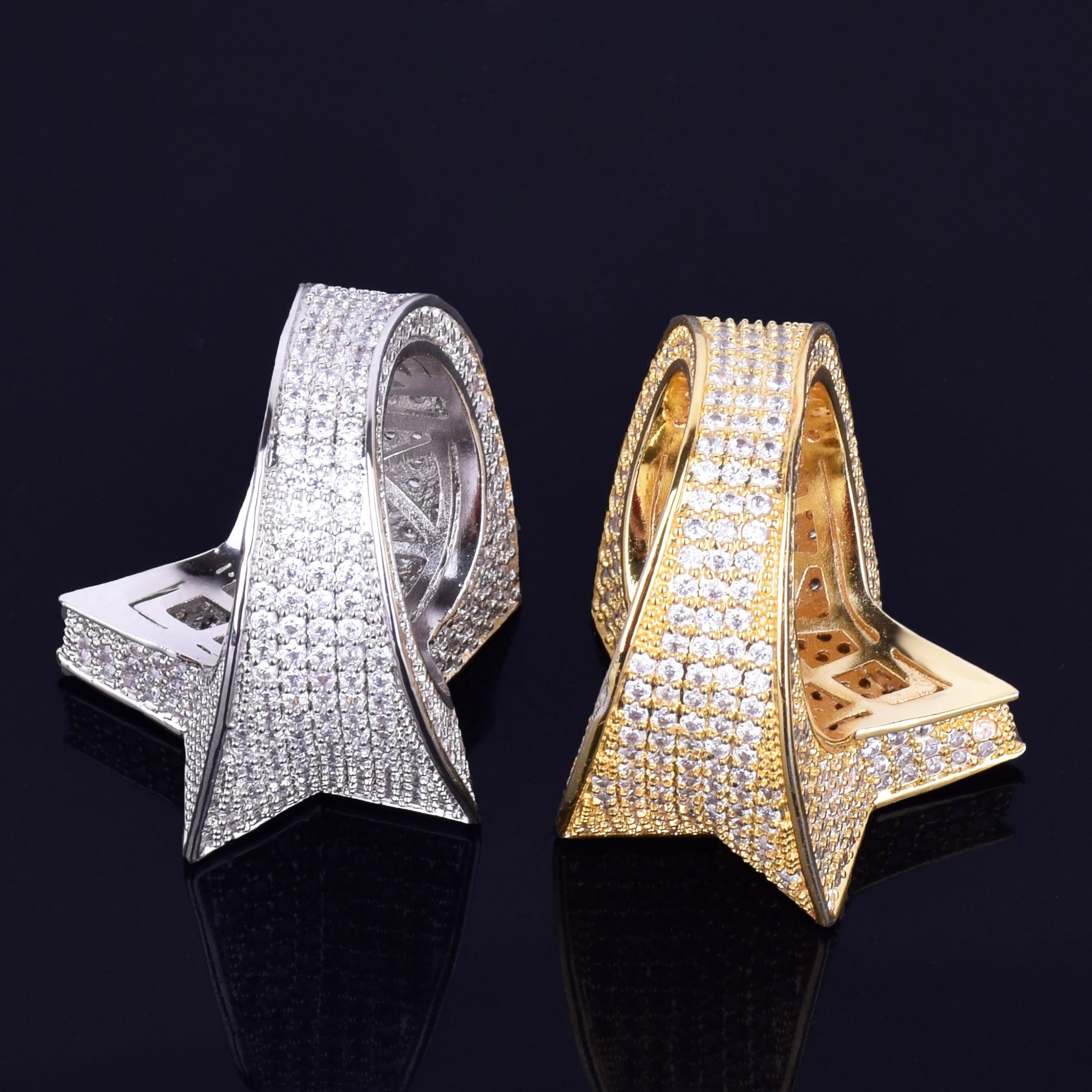 Iced Out Star Ring