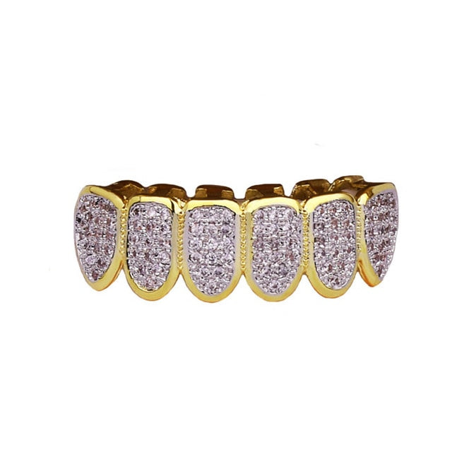 Iced Out Heavy Vampire Fang Grillz Top & Bottom