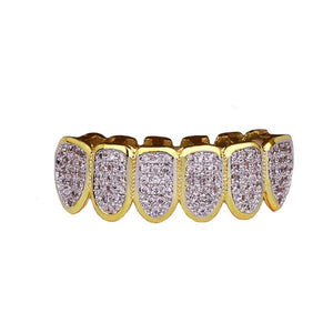 Iced Out Heavy Vampire Fang Grillz Top & Bottom