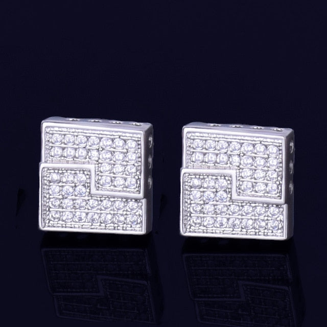 10MM Square Stud Earrings