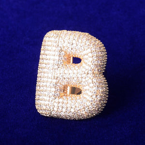 Custom A-Z Bubble Letter Ring