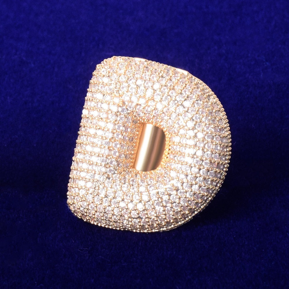 Custom A-Z Bubble Letter Ring