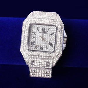 Iced Out Square Luxury Watch