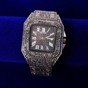 Iced Out Square Luxury Watch