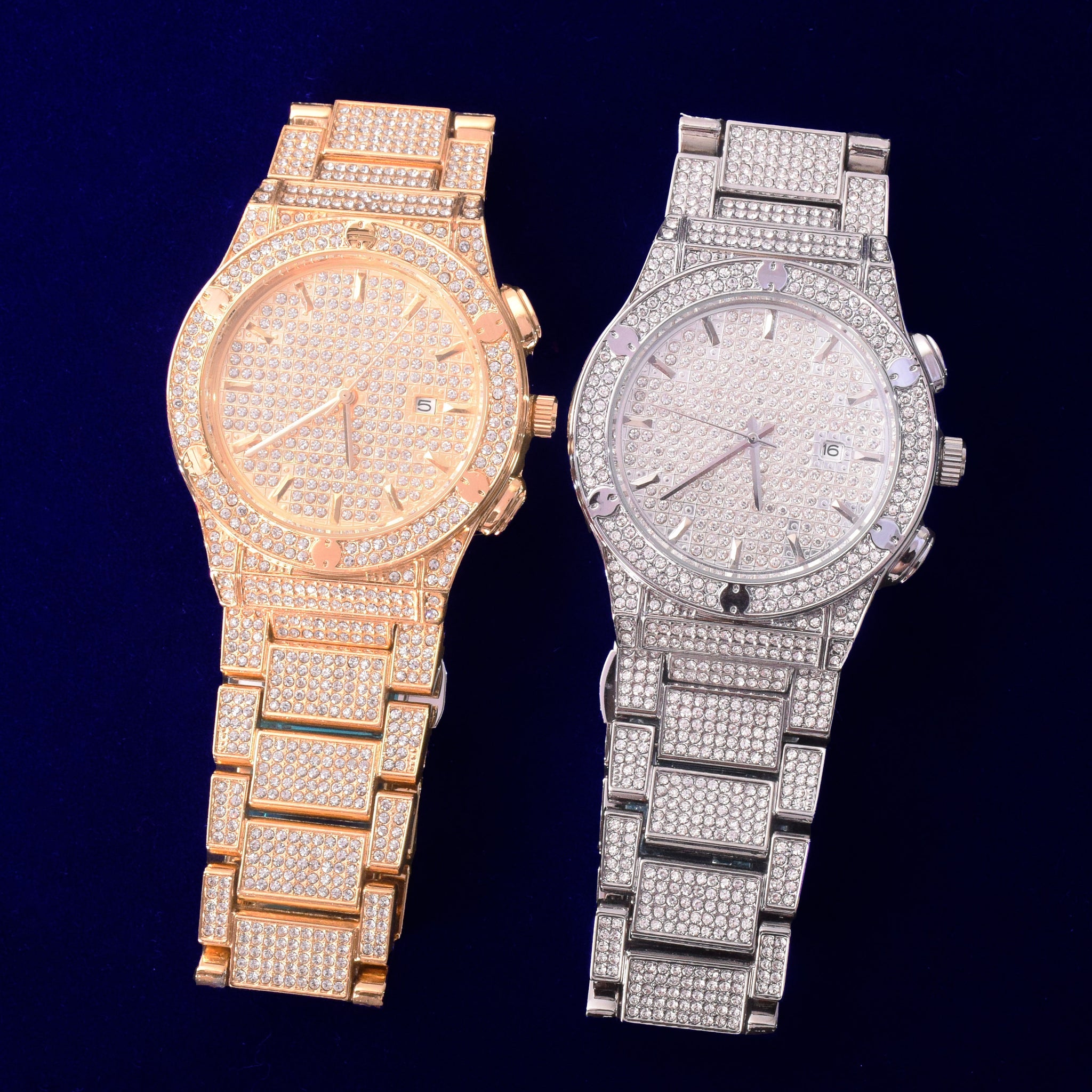 Iced Out Military Quartz Luxury Watch