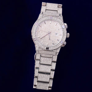 Iced Out Military Quartz Luxury Watch