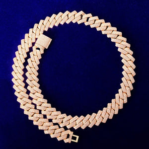 Iced Out 14mm Miami Cuban Square Link Choker