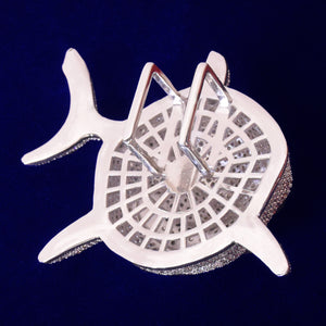 Iced Out Great White Shark Pendant