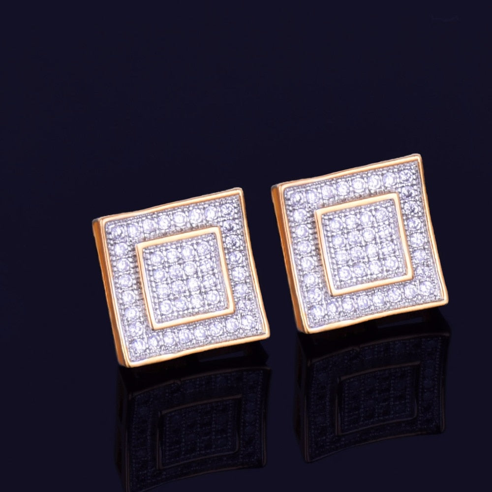 11MM Square Stud Earring