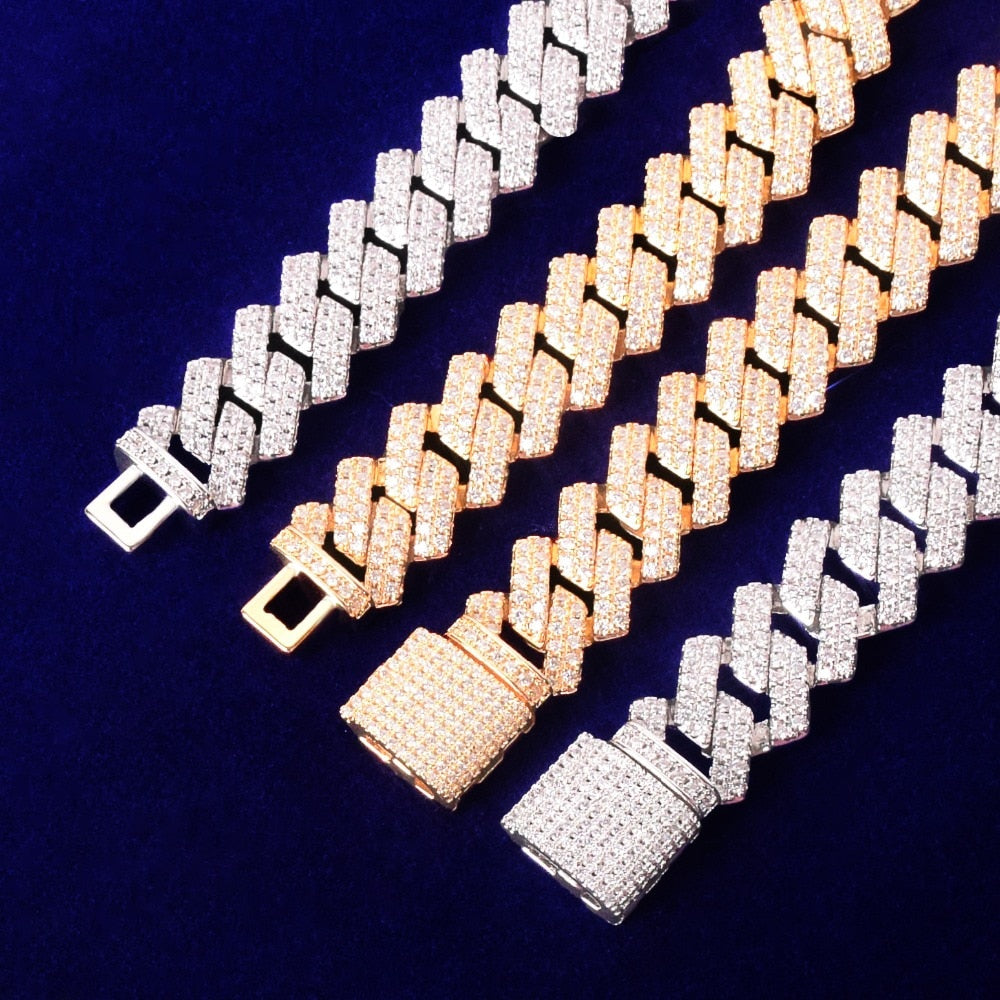 Iced Out 14mm Miami Cuban Square Link Choker
