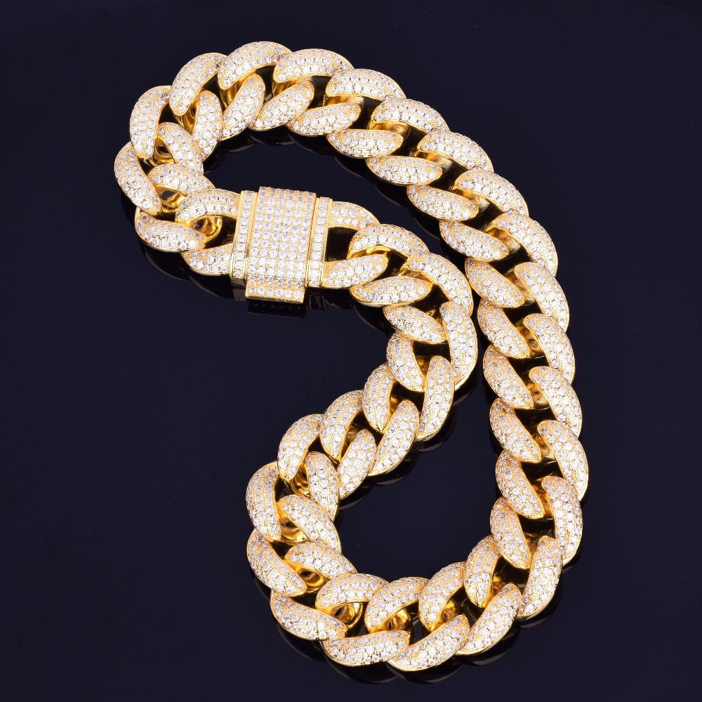 Iced Out 23mm Heavy Miami Cuban Link Necklace