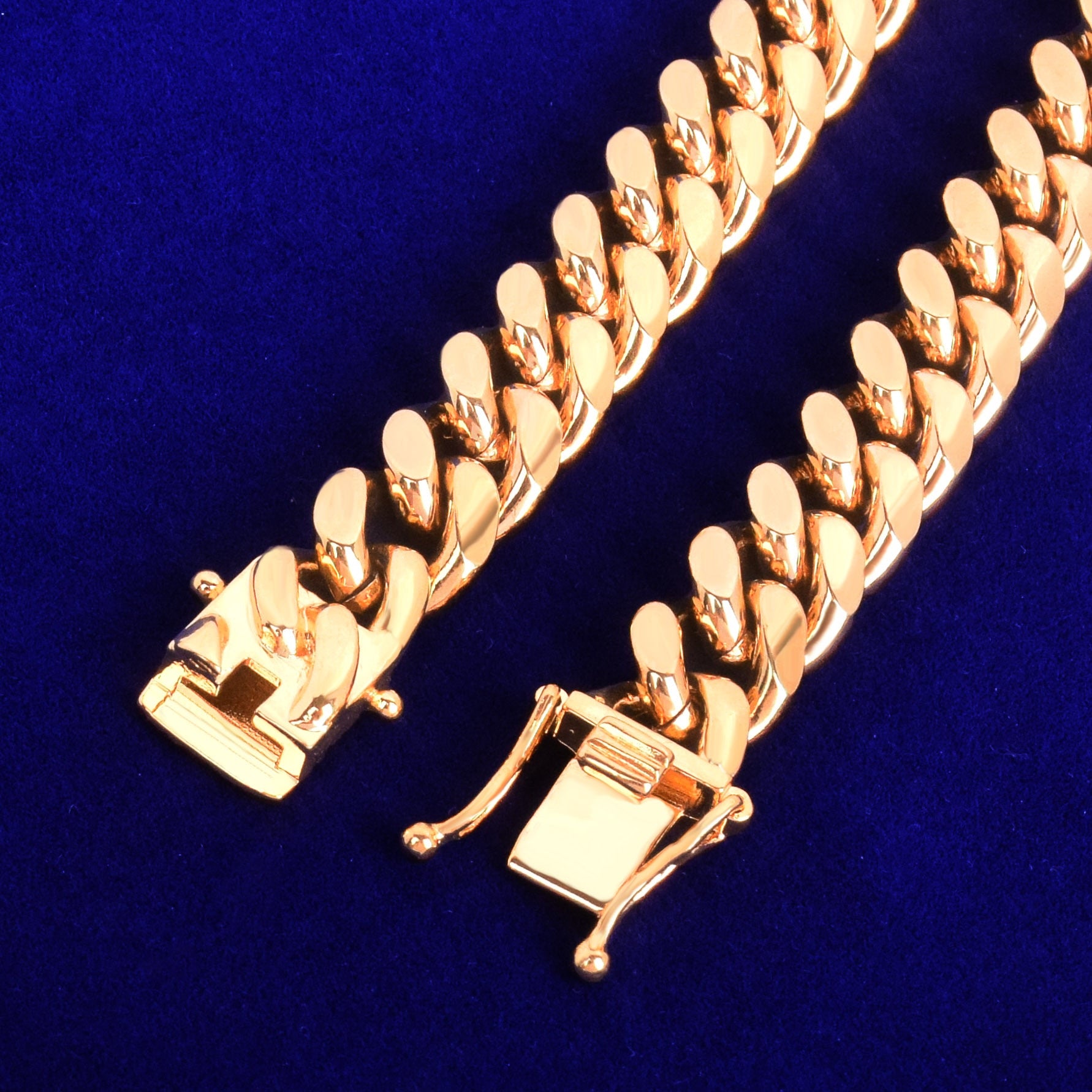 12mm Miami Cuban 24k Gold Plated Chain