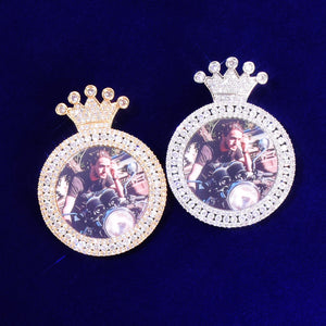 Custom Royalty Photo Crown Pendant