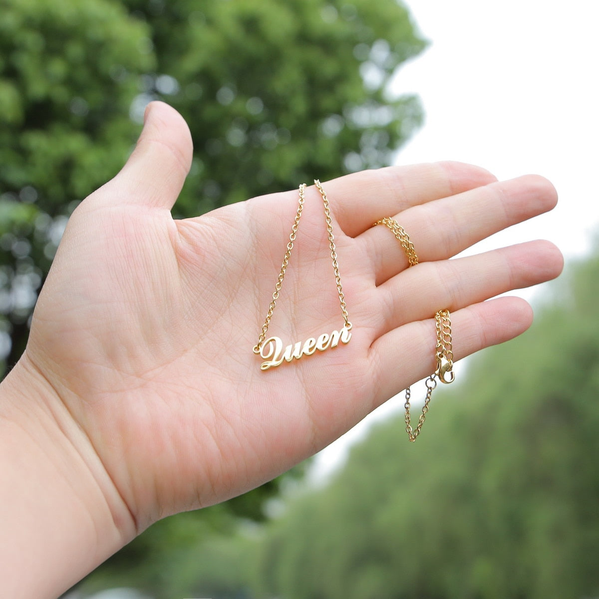 Custom Name Necklace With 3mm Cuban Chain