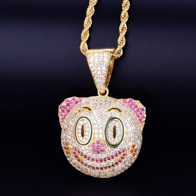 Iced Out Class Clown Pendant