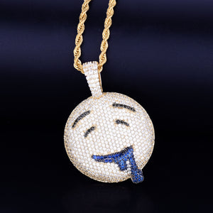 Dripping Drool Iced Out Pendant