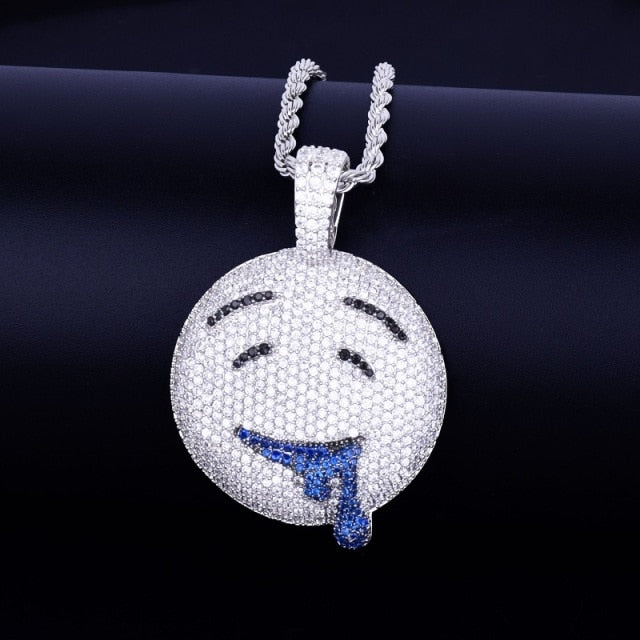 Dripping Drool Iced Out Pendant