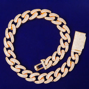 18MM Solid Back Cuban Necklace