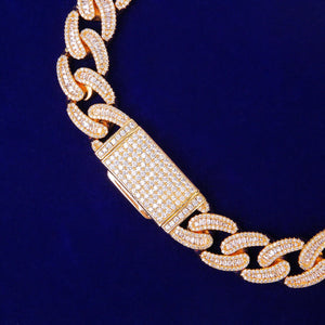 18MM Solid Back Cuban Necklace