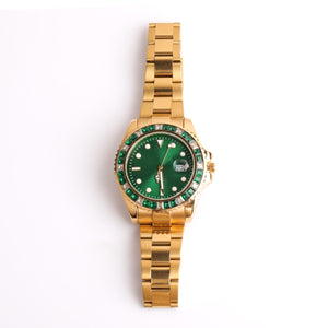 Gold Waterproof Stainless Steel Watch