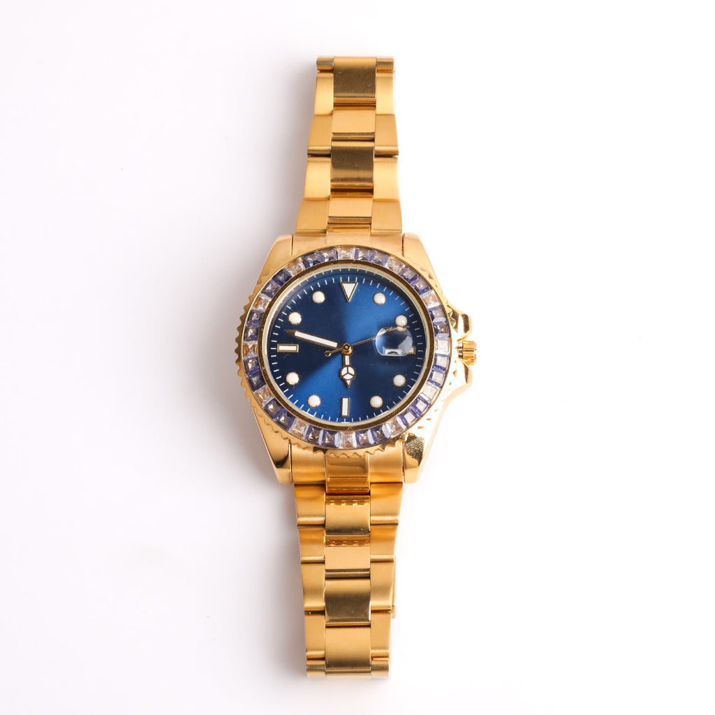 Gold Waterproof Stainless Steel Watch
