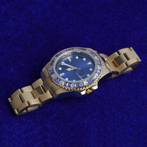 Gold Waterproof Stainless Steel Watch