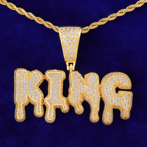 Iced Out Custom Dripping Name Pendant