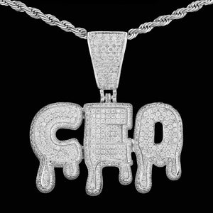 Iced Out Custom Dripping Name Pendant